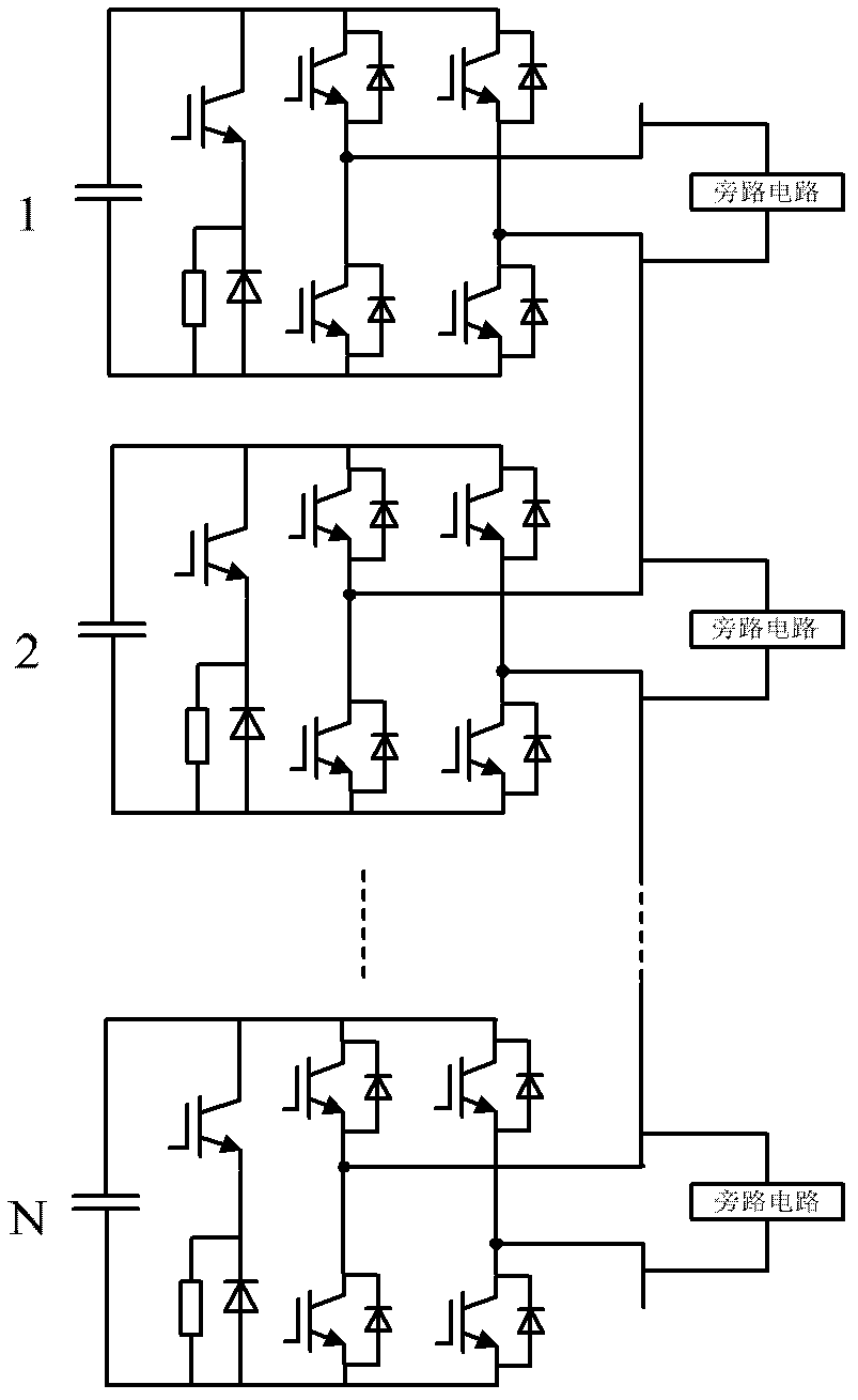Cascaded converter and protection method thereof