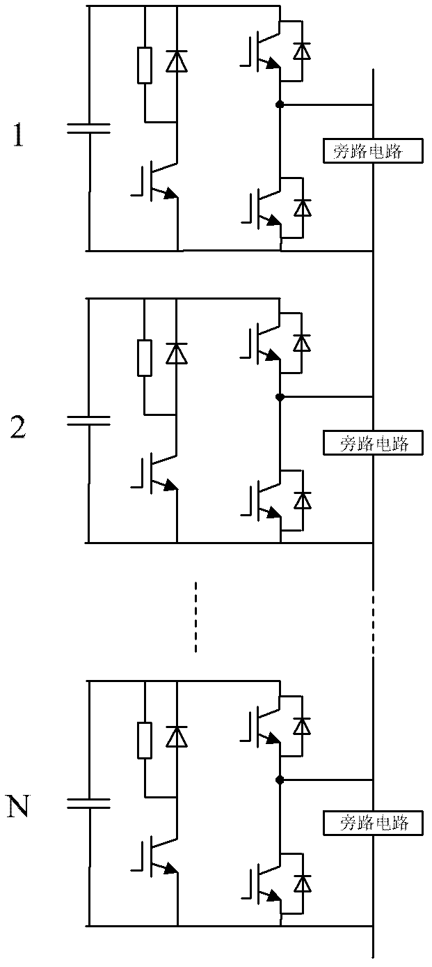 Cascaded converter and protection method thereof