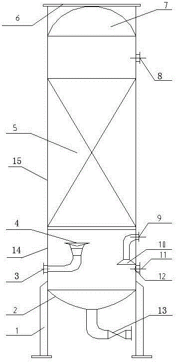 A inclined plate catalytic reaction tower