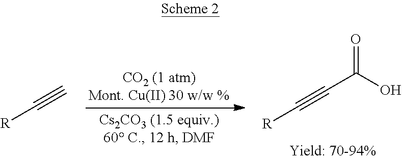 Process for preparation of alkynyl carboxylic acids