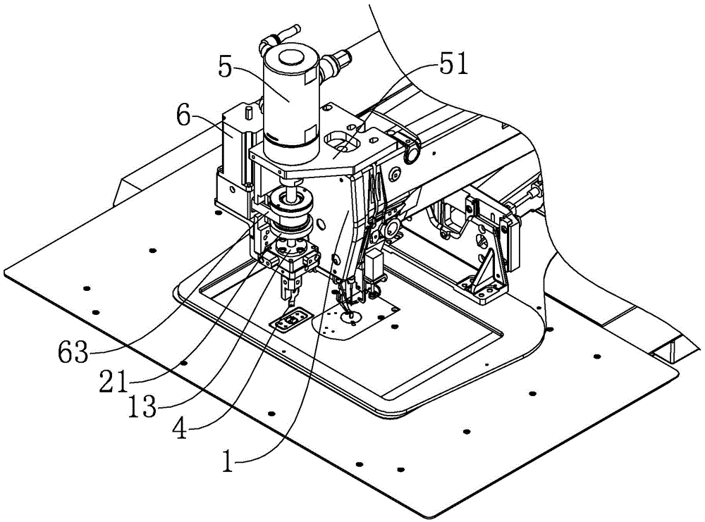 Rotary sewing material punching machine