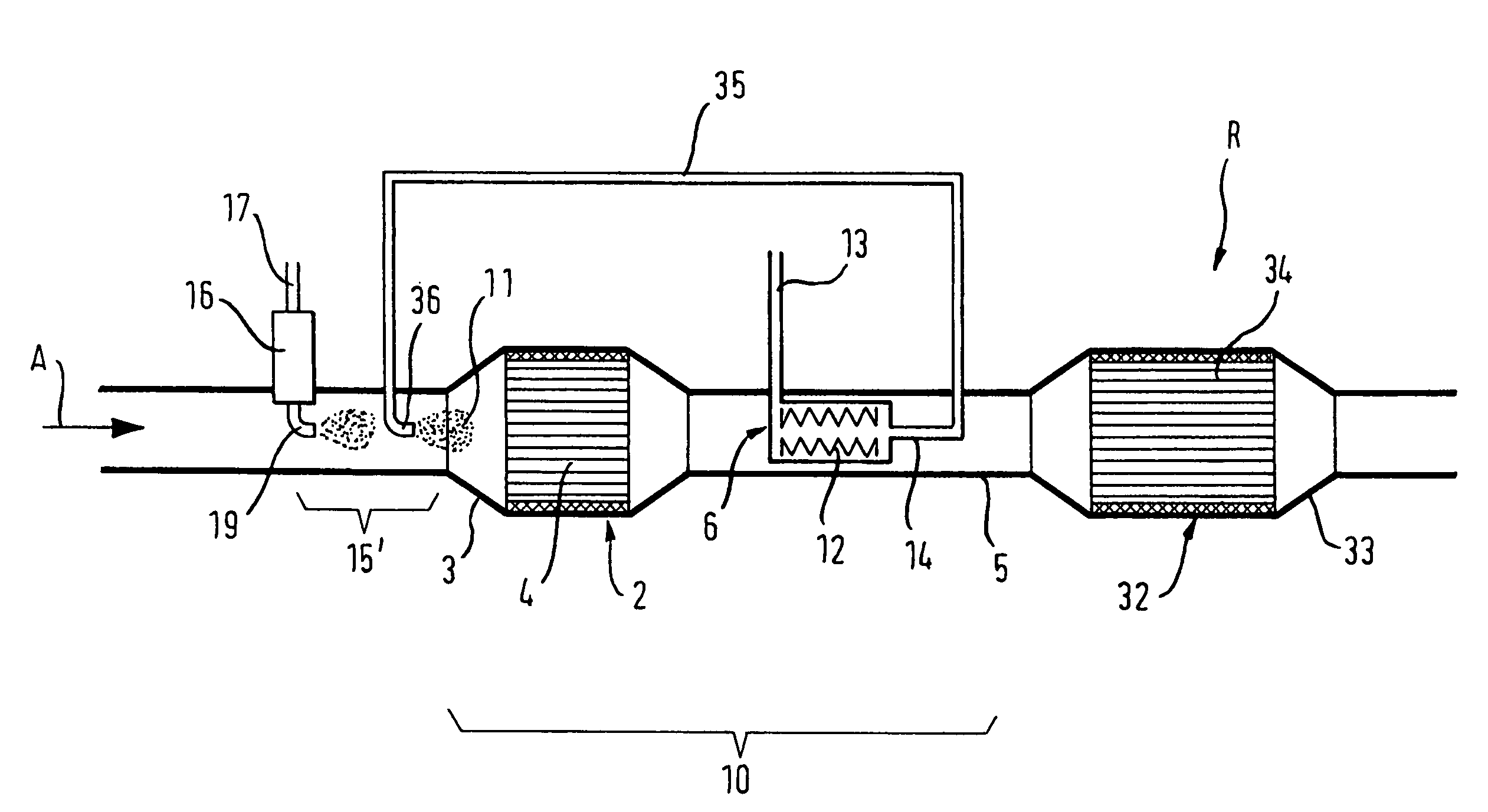 Motor vehicle provided with a diesel propulsion engine