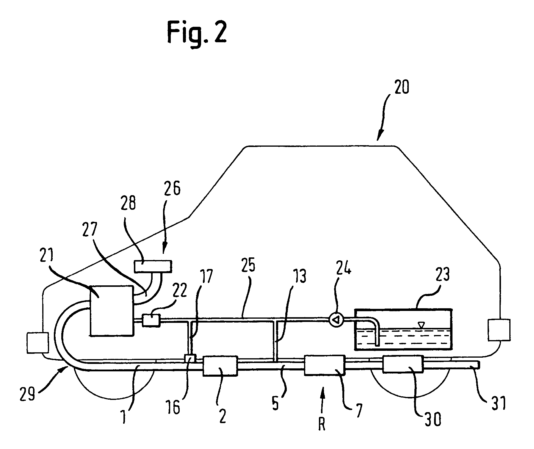 Motor vehicle provided with a diesel propulsion engine