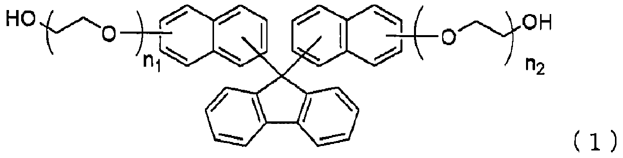 Method for producing alcohols having fluorene skeleton