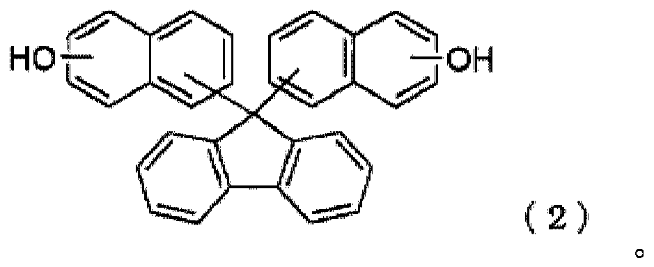 Method for producing alcohols having fluorene skeleton