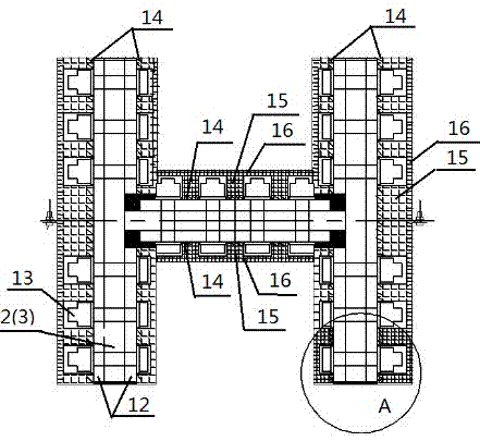 Isolation and protection structure of profile steel anchoring system of suspension bridge