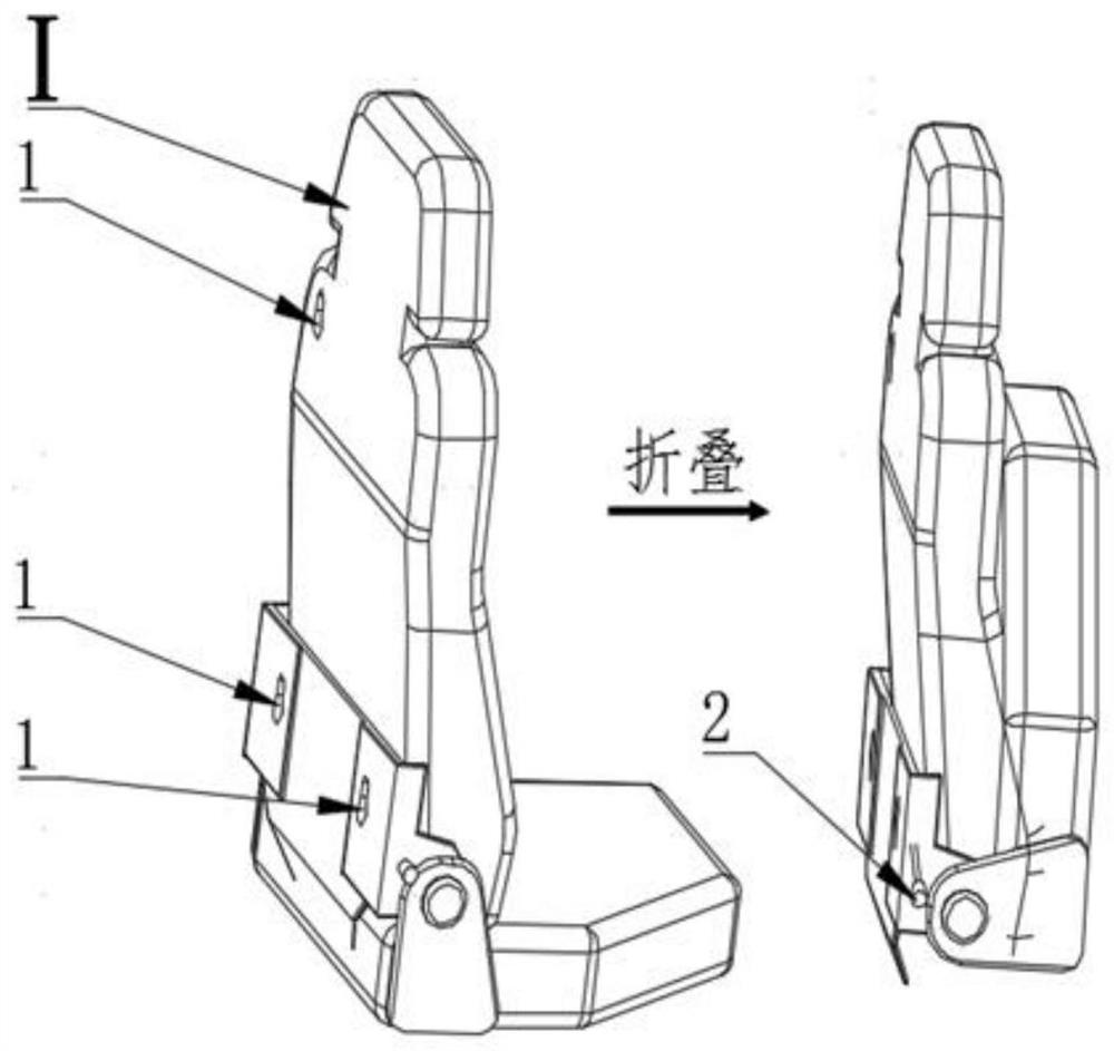 A convenient auxiliary seat for a wheeled multi-purpose engineering vehicle