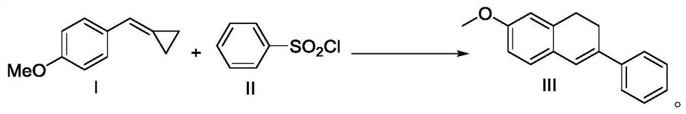 A kind of preparation method of 7-methoxy-3-phenyl-1,2-dihydronaphthalene