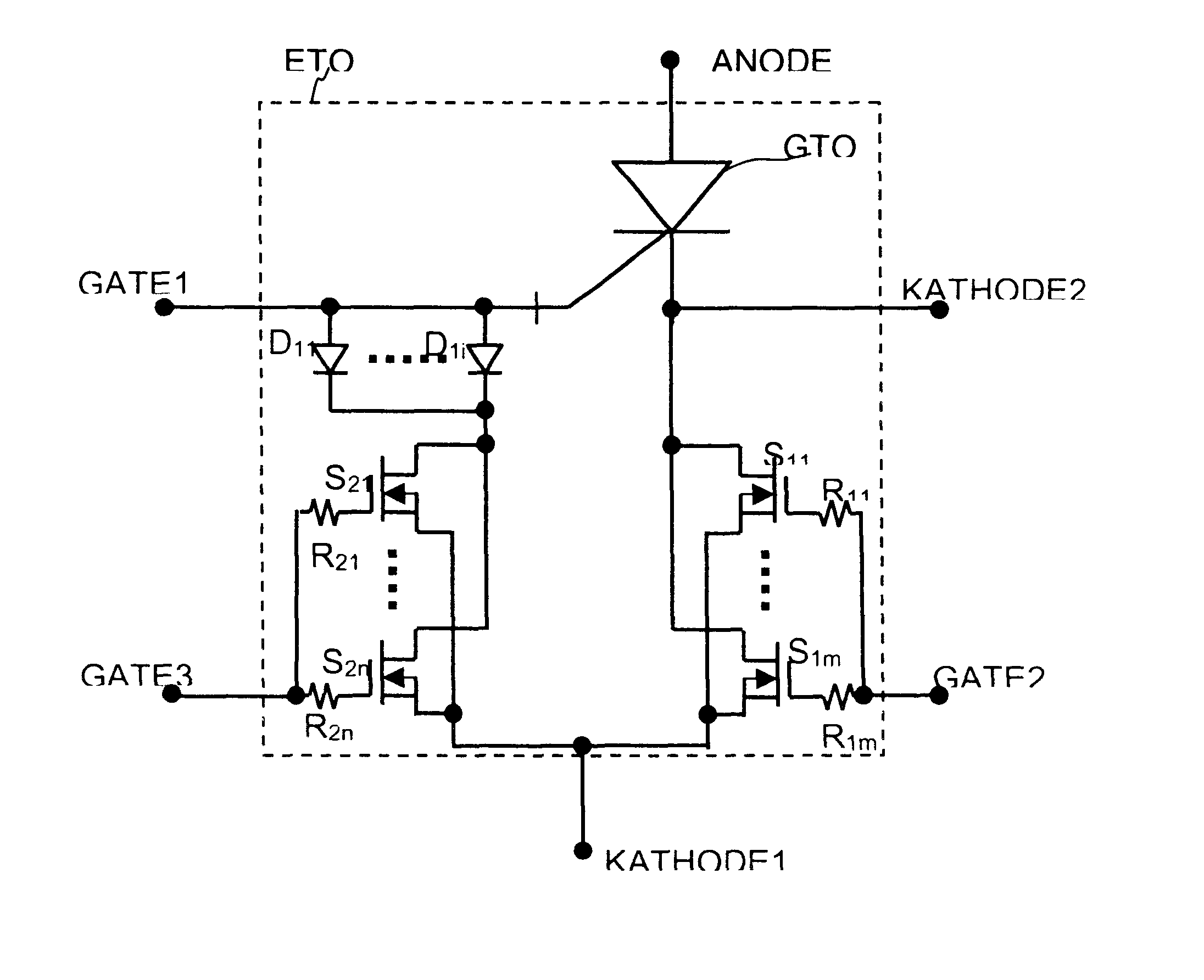 Emitter turn-off thyristors and their drive circuits