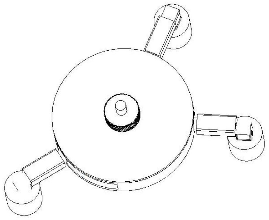 Universal device for fixing vehicle-mounted encoder and wheel