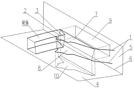 Method for determining inferior limit of safety coefficient of abutment stability of arch dam
