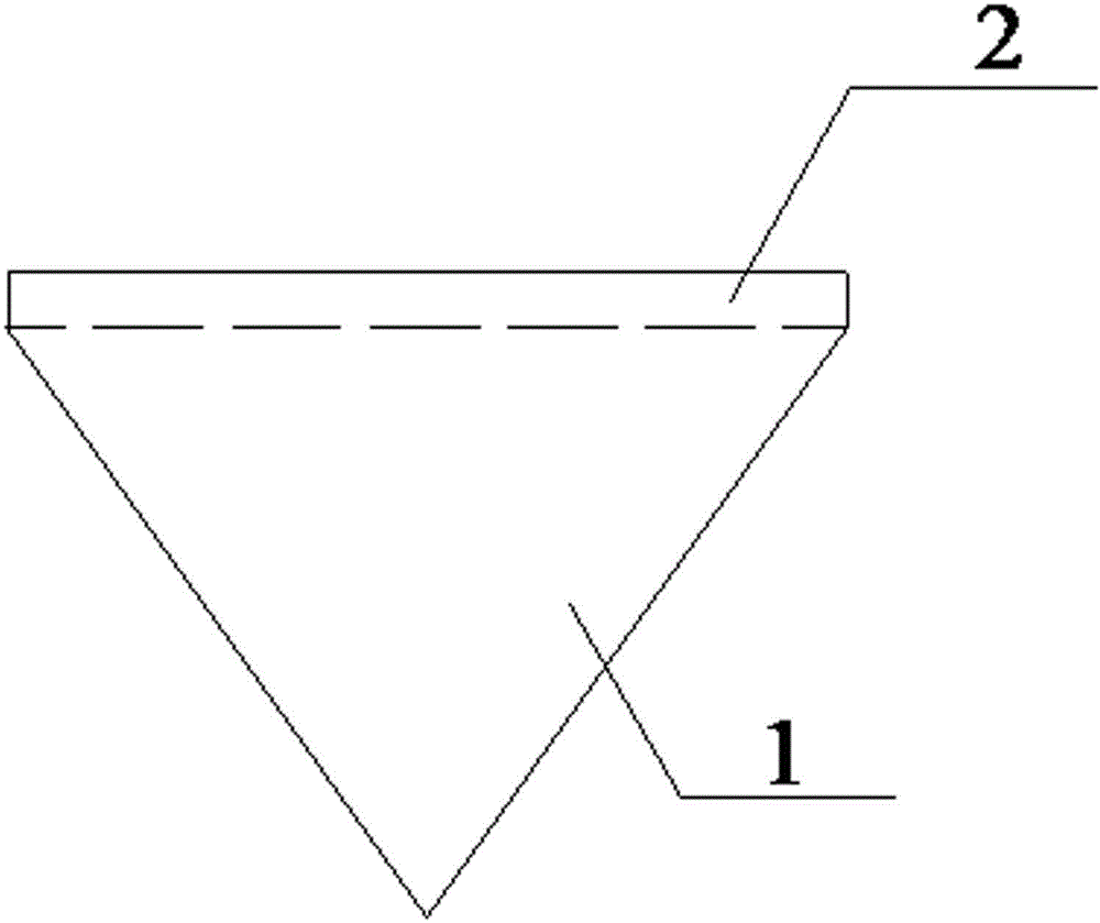 SMW construction method for arranging elliptic-cone-shaped pile head at end of H-shaped steel