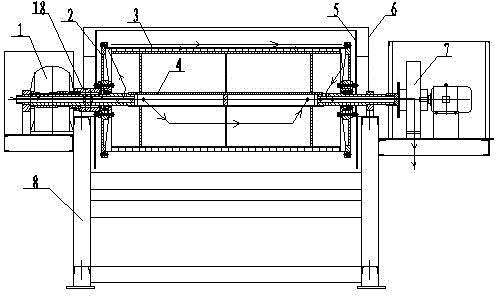 Cooling type high-efficiency dry sorting machine