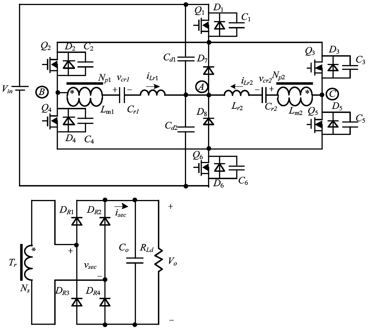 A three-level dual-resonant converter based on silicon carbide mosfet