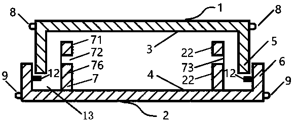 Split-type leakproof height-increased quantitative handheld surface sampling culture dish