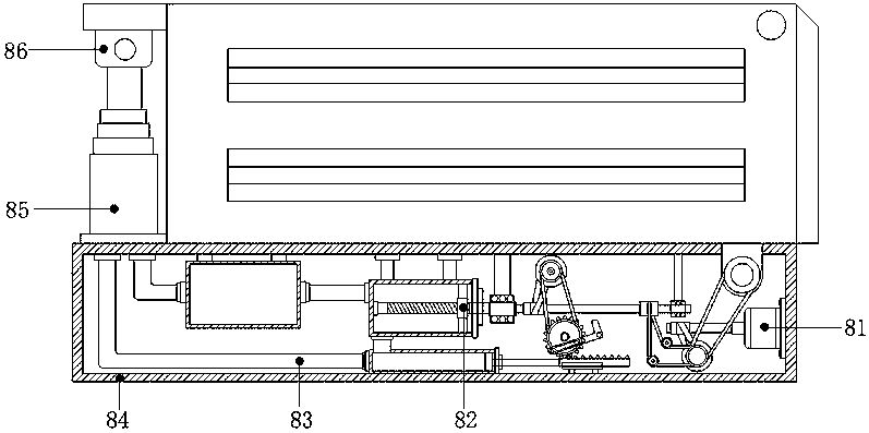 Automatic unloading device for rear-turning cars