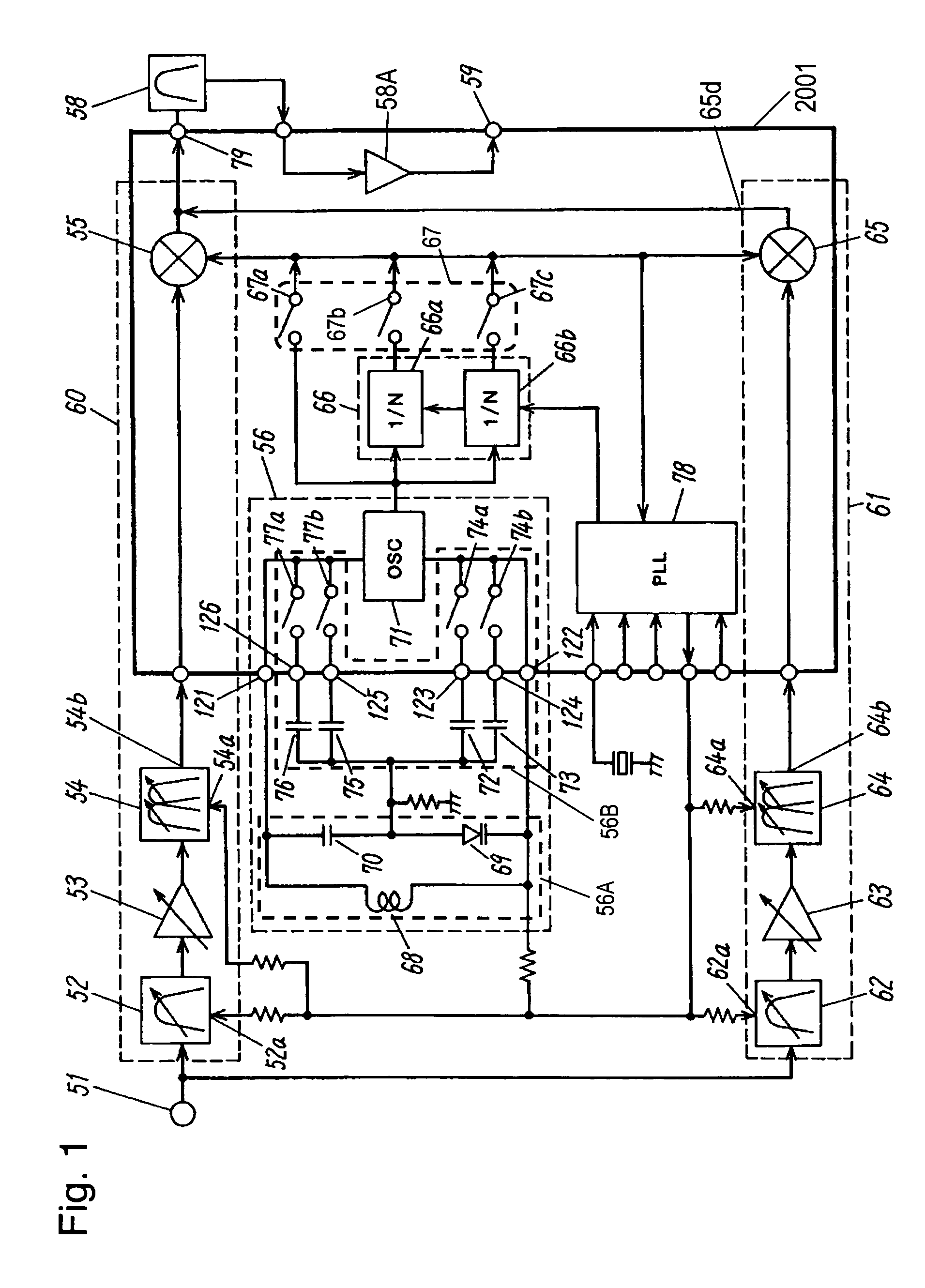 Radio-frequency receiver and integrated circuit for use in receiver