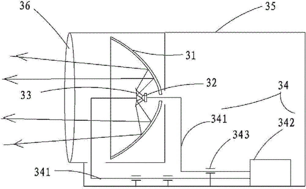 A light projection device and a camera including the light projection device