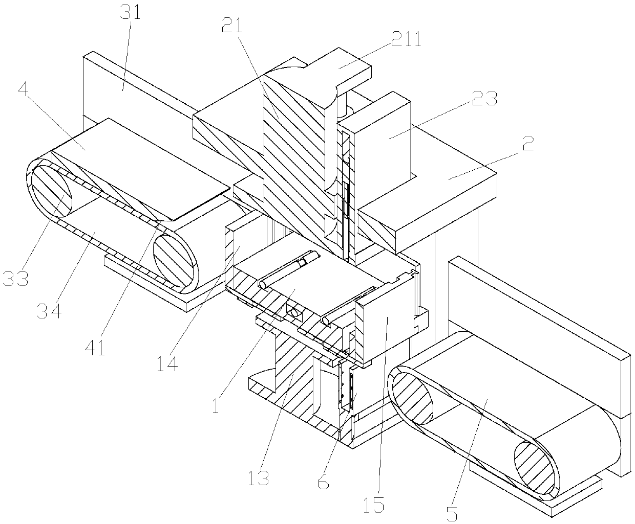 Paper processing and punching device