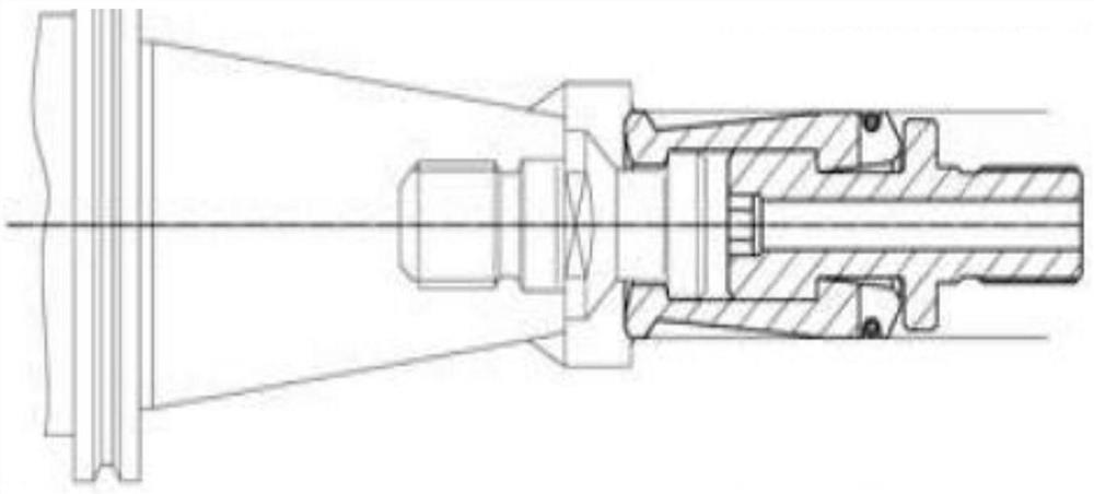 Novel main shaft broach mechanism with integrated pull claw