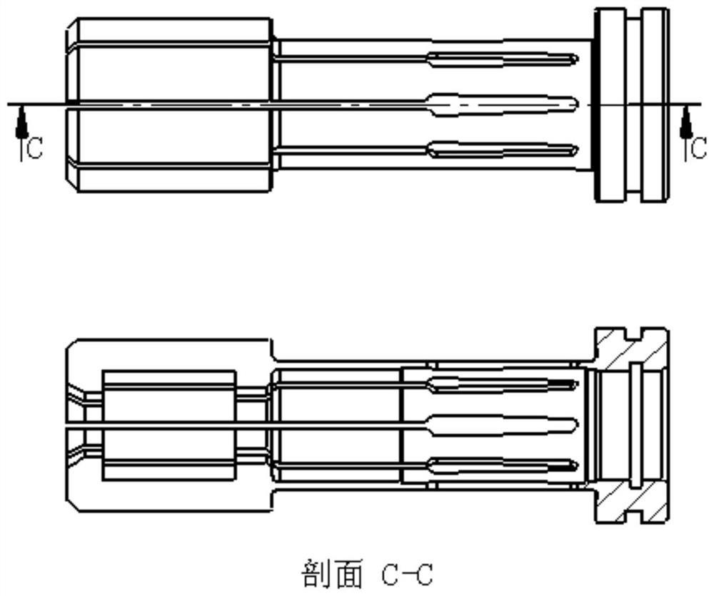 Novel main shaft broach mechanism with integrated pull claw