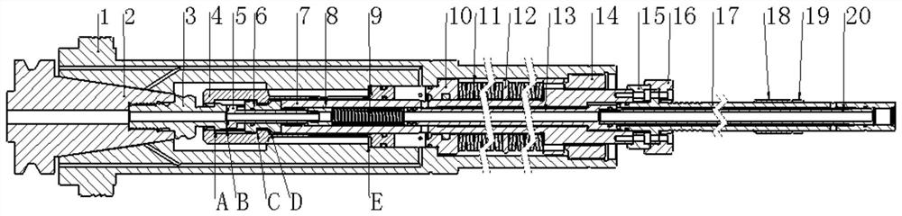 Novel main shaft broach mechanism with integrated pull claw