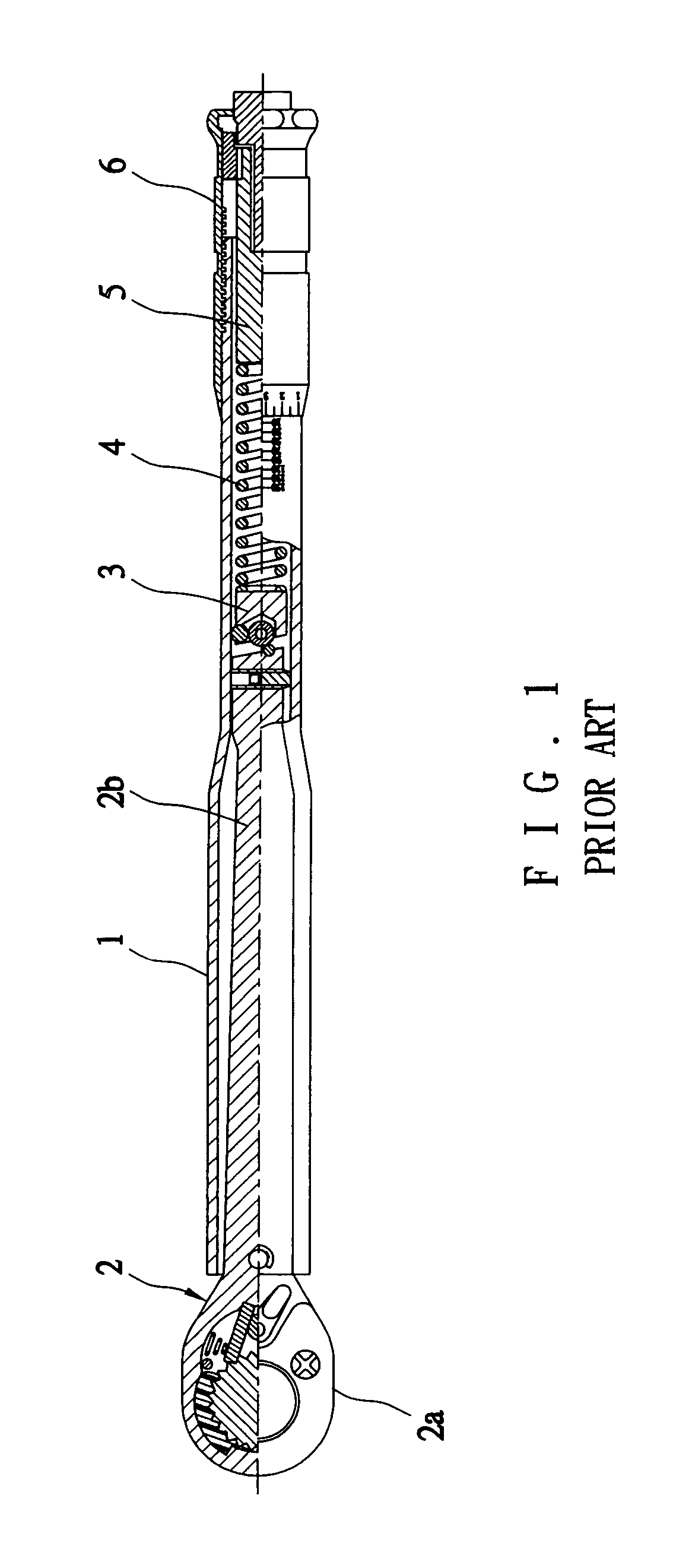 Device for numerically displaying torque of torque wrench having a preset maximum torque