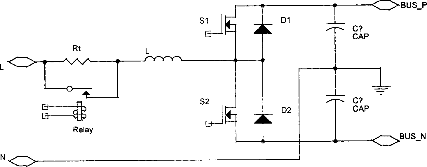 Bus voltage soft actuating method in uninterrupted power source and its device