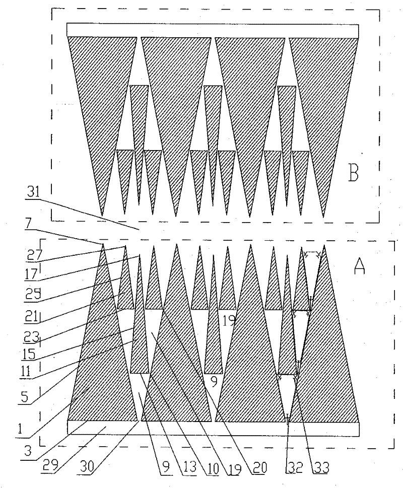 Multistage tunnel type paramagnetic separation oxygen enrichment device