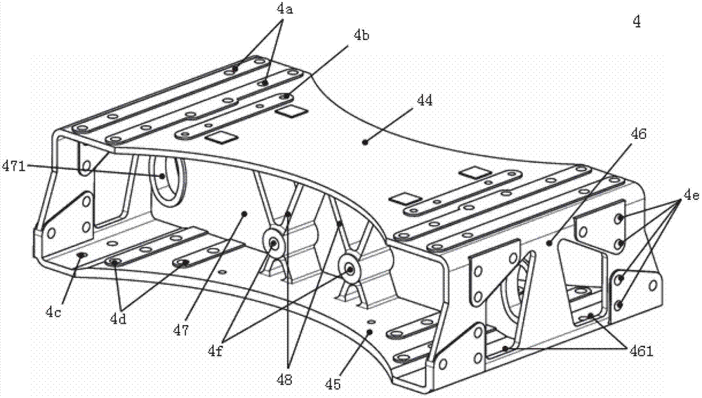 Rear balanced suspension frame system of heavy-duty car
