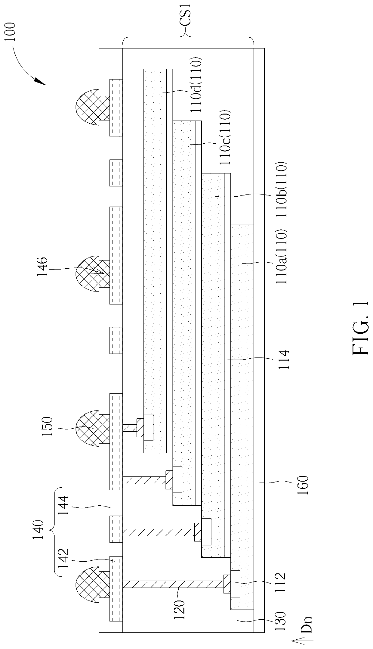 Chip package structure with stacked chips and manufacturing method thereof