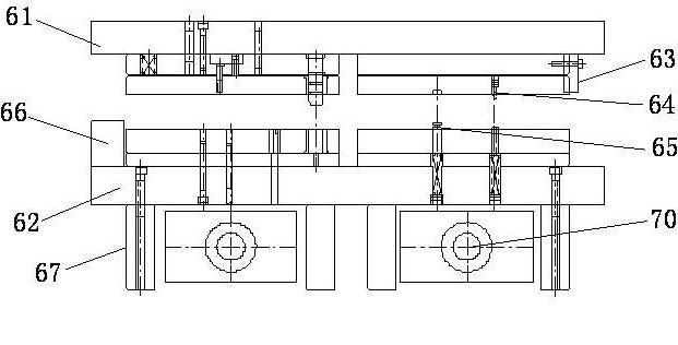 Processing system of blanking cutting off automatically for stamping parts