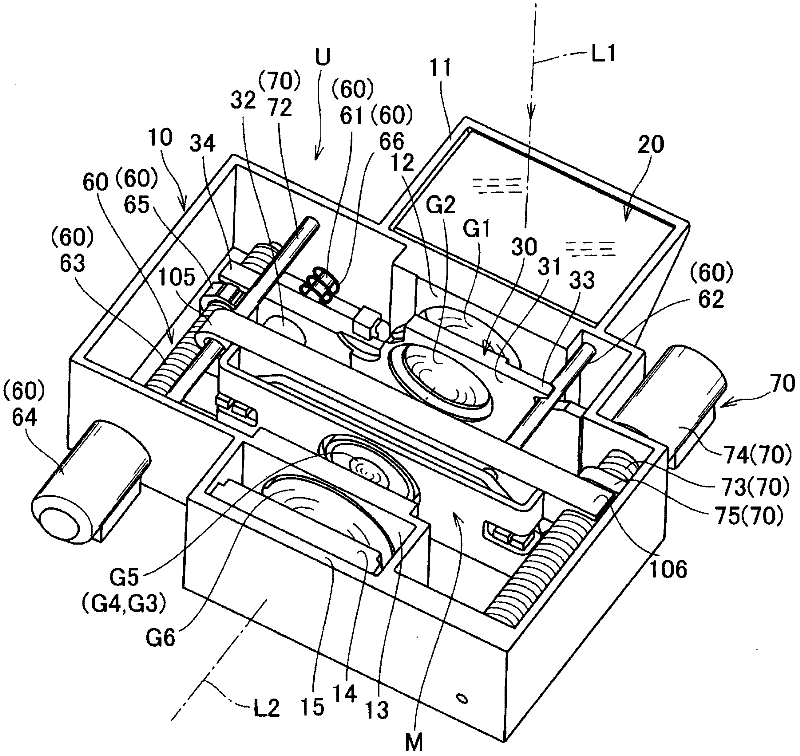 Image blur correction device, imaging lens unit, and camera unit