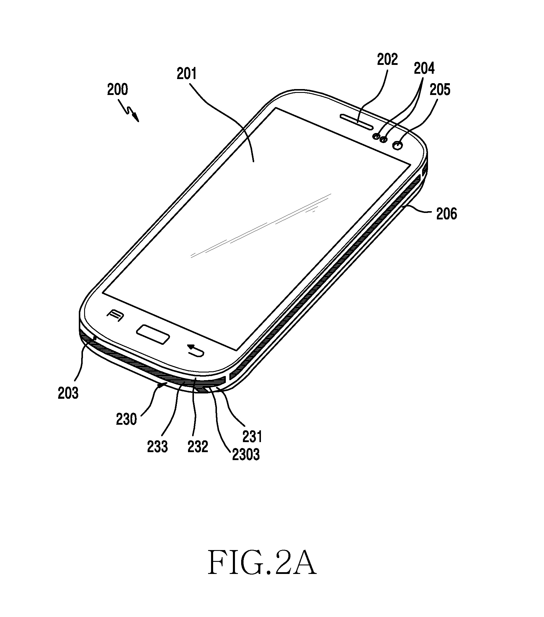 Electronic device with antenna having ring-type structure