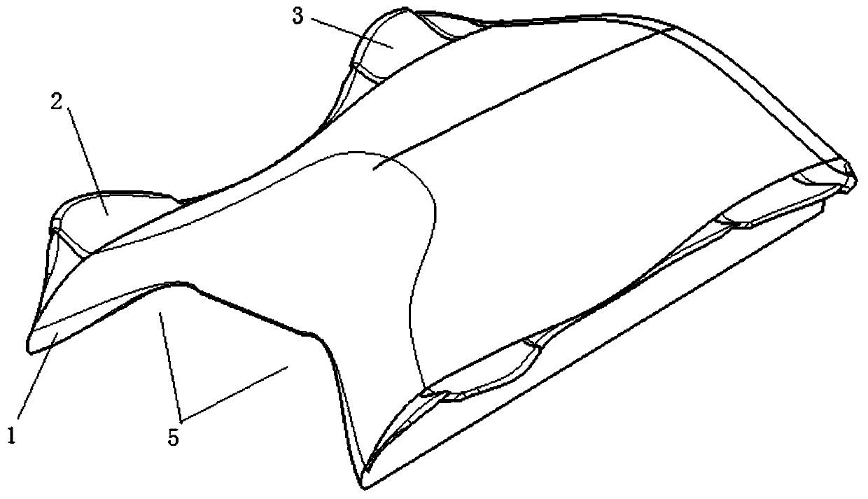 A high-speed multi-hull planing craft combined with hydrodynamic anti-rolling