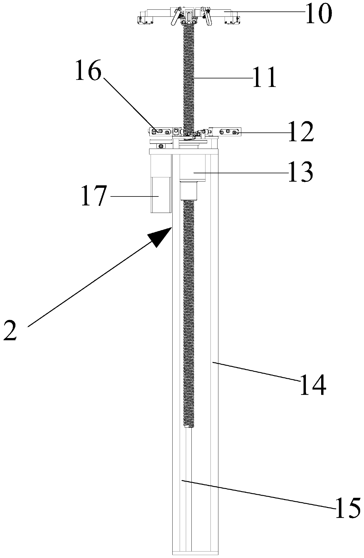 Controllable deployment truss device with high storage ratio applied to spacecraft