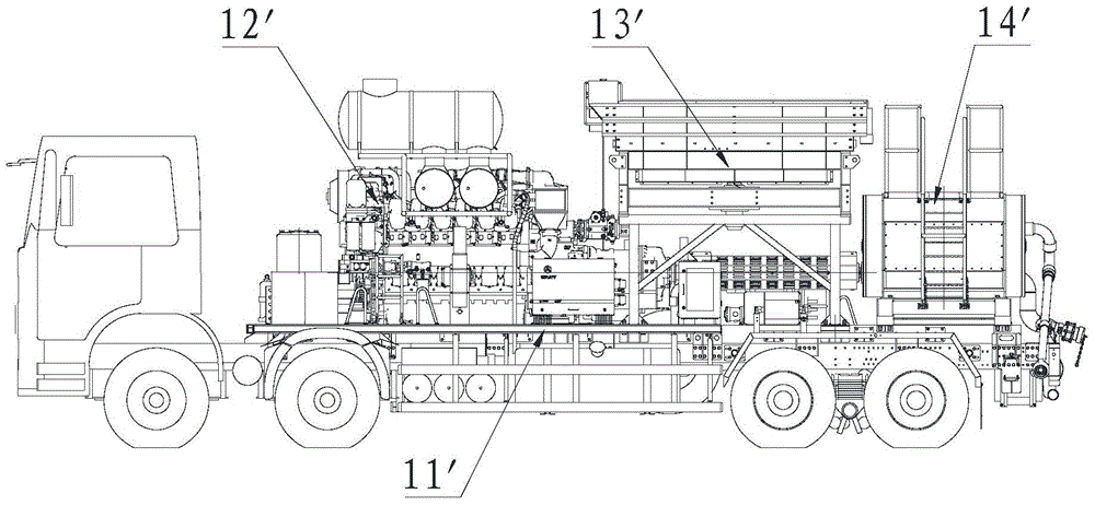 Fracturing vehicle and fracturing equipment group