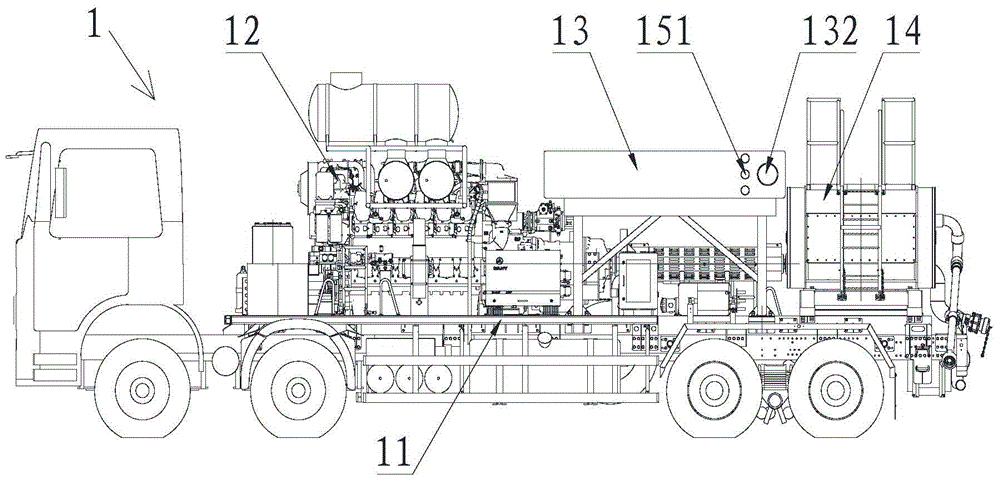 Fracturing vehicle and fracturing equipment group