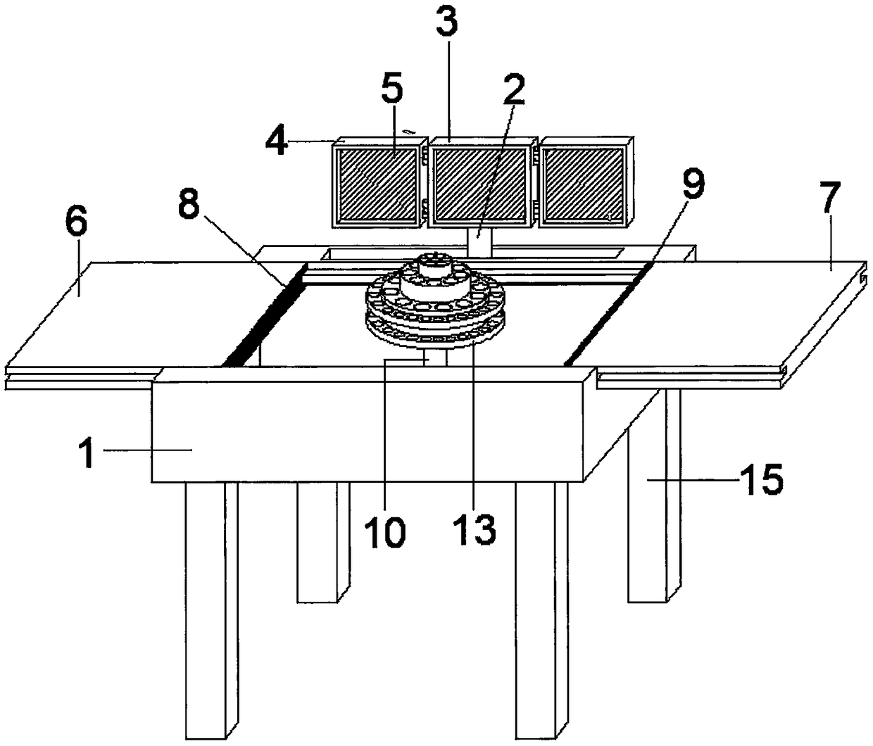 An opening and closing type dresser allowing multi-angle make-up