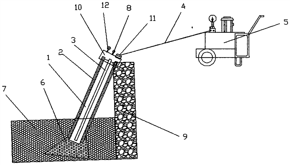 Construction technology of inclined supporting piles for soft soil base enclosure