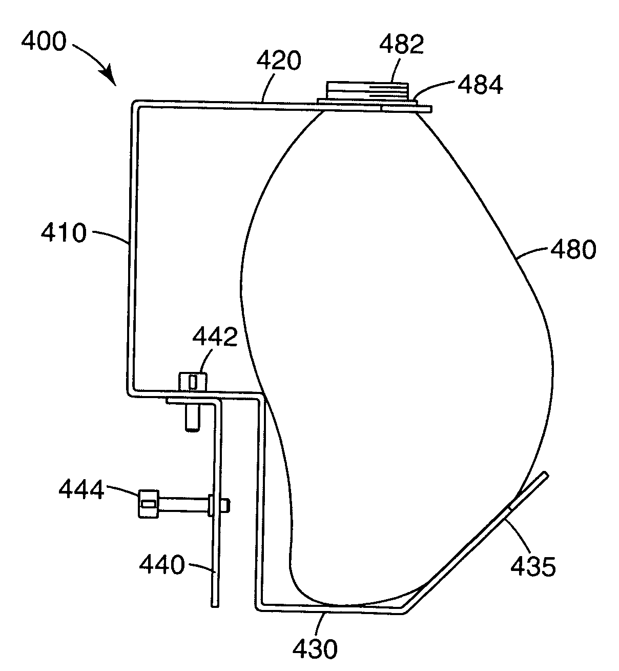 Apparatus for filling and refilling a flexible container