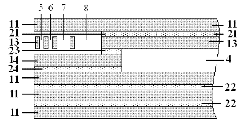 Multi-layer zirconia solid electrolyte composite chip and preparation method thereof