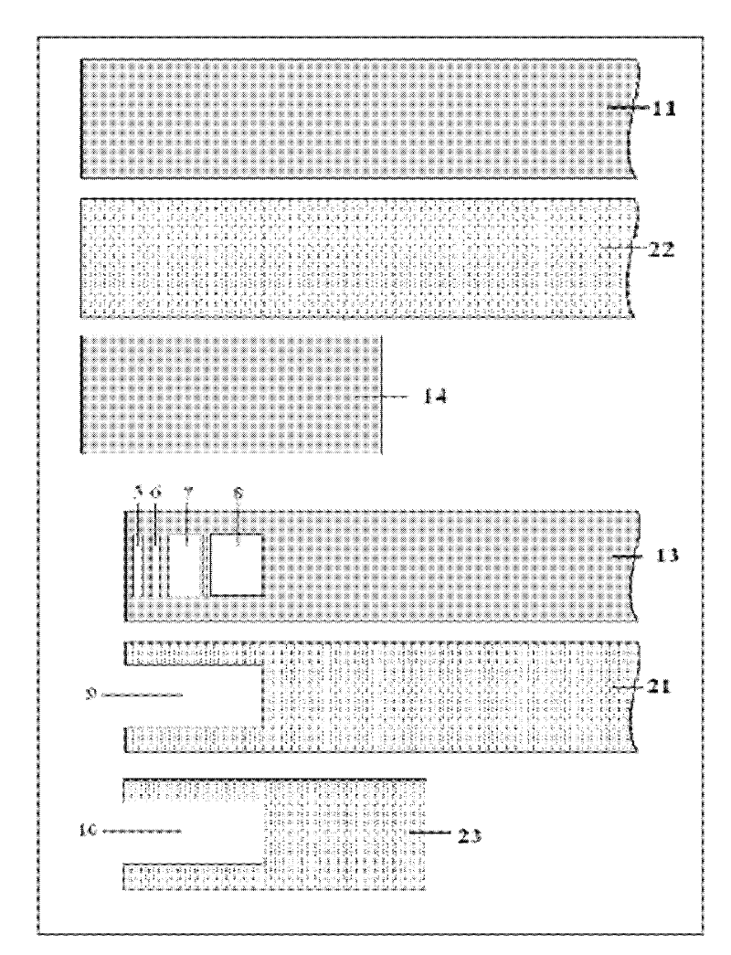 Multi-layer zirconia solid electrolyte composite chip and preparation method thereof