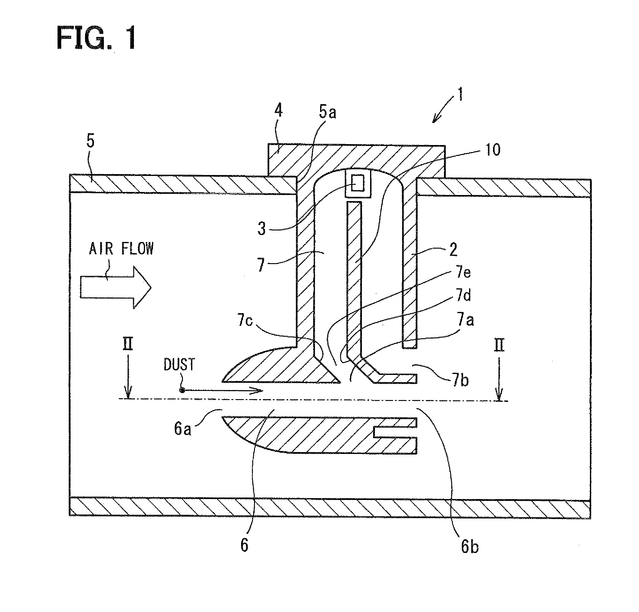 Air flow measuring device