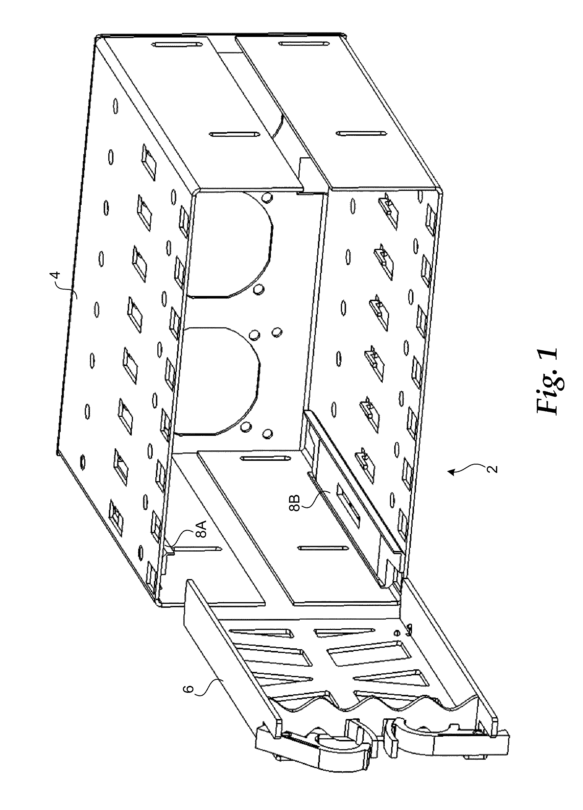 System and apparatus for removably mounting hard disk drives