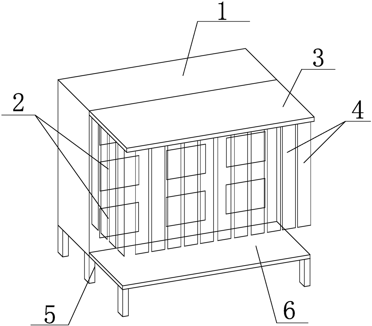 Moisture-proof outdoor storage cabinet