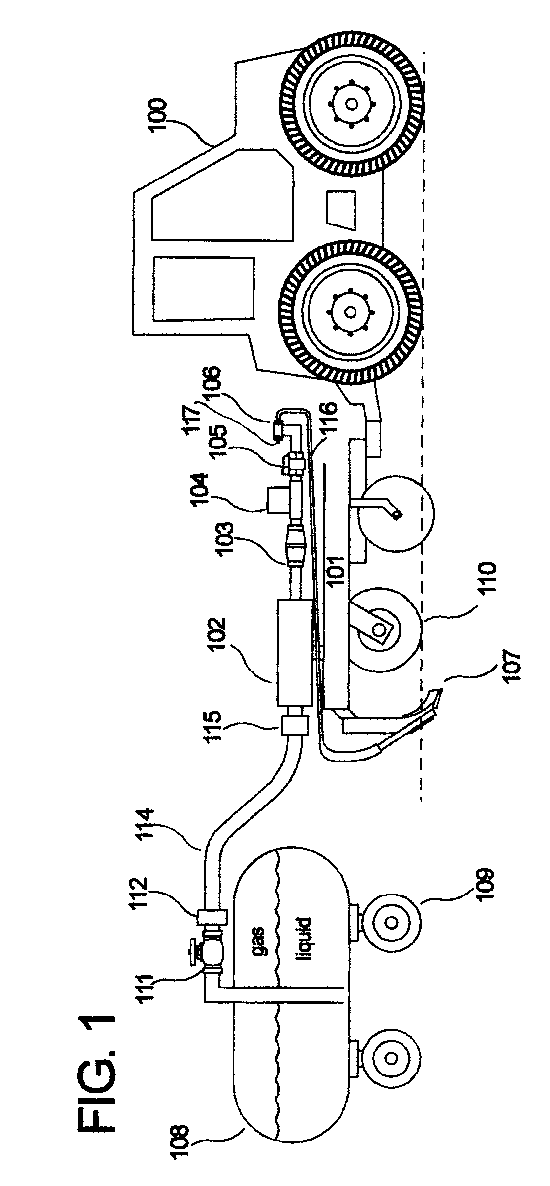 Apparatus for prevention of freezing of soil and crop residue to knife applying liquid anhydrous ammonia to the ground