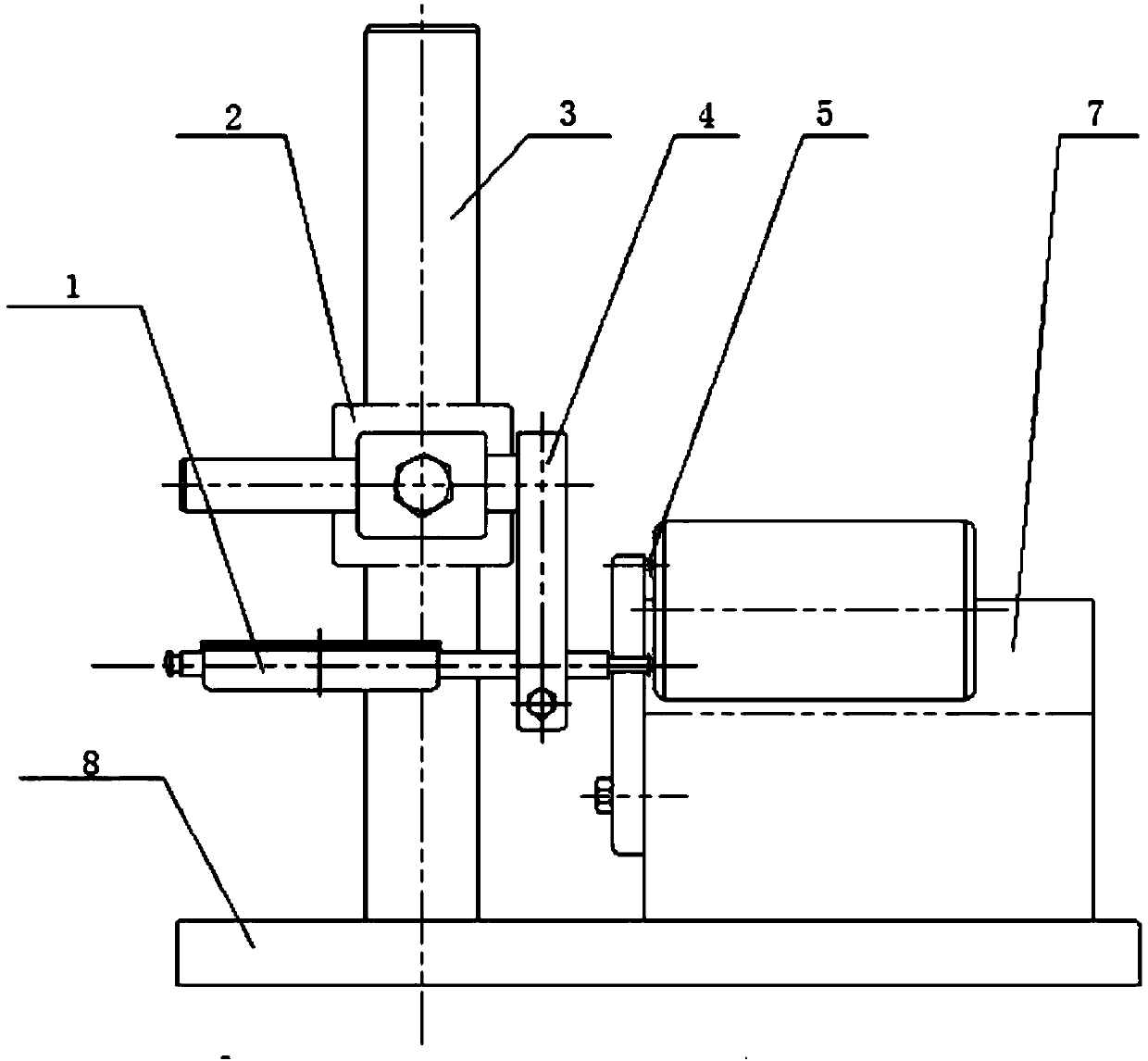 Measurement device of large roller datum surface run-out numerical value