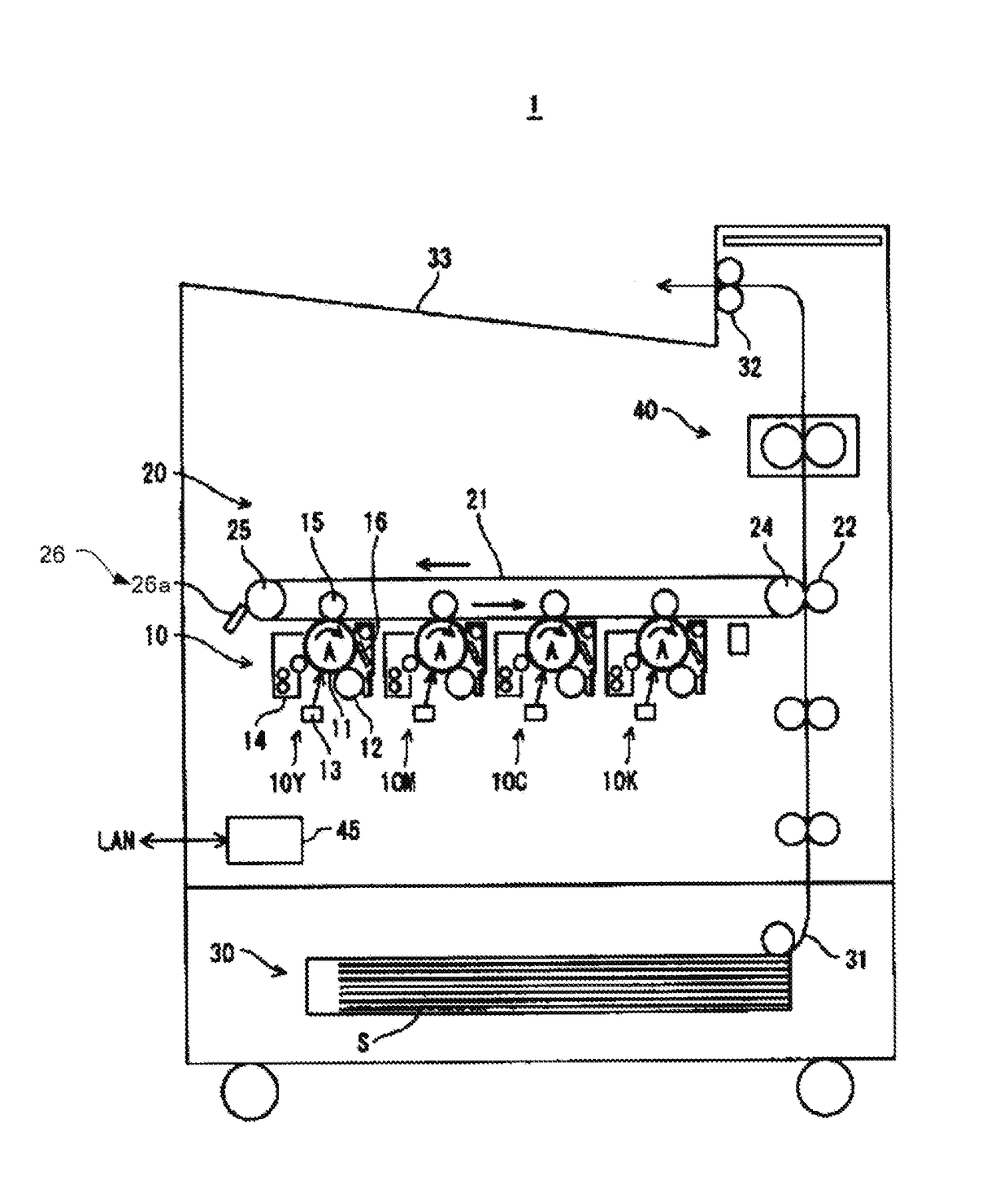 Intermediate transfer member, image forming apparatus and image forming method