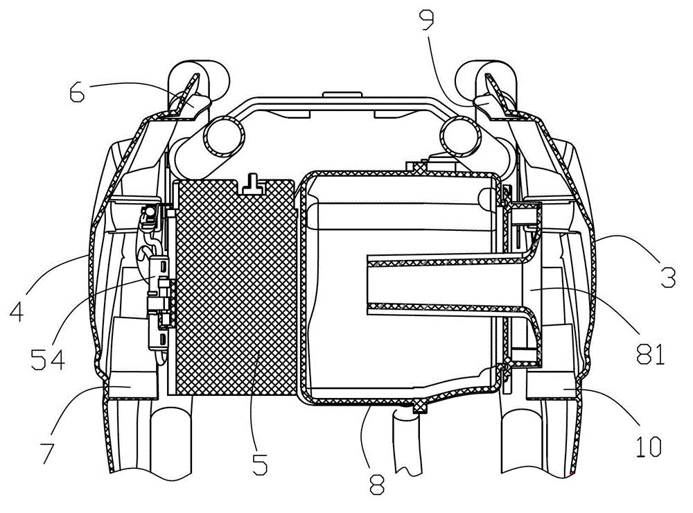 Motorcycle body assembly for motorcycle